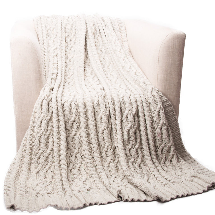 Loon Peak® Shibles Knitted Luxury Chenille Throw & Reviews Wayfair